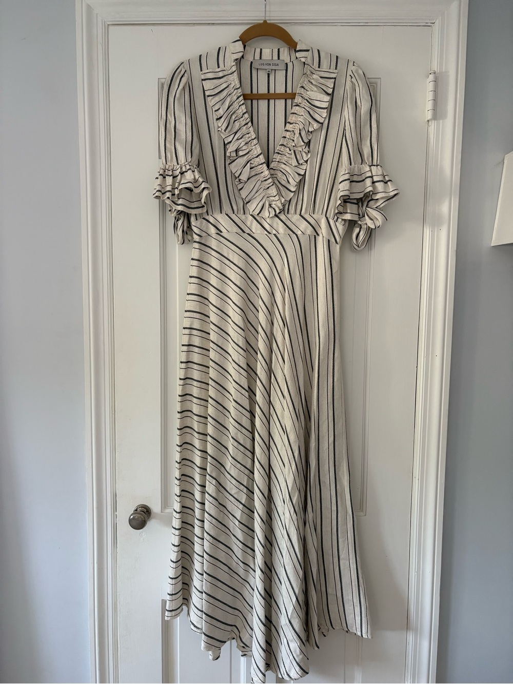 Lug Von Siga Striped Maxi Dress